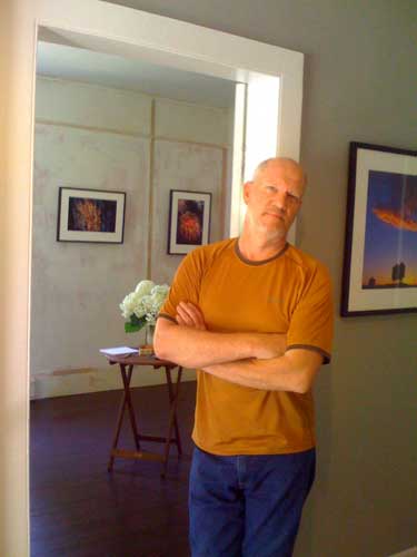 Mark in his studio and gallery